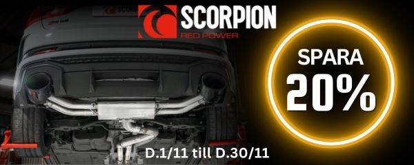 Spara 20% Scorpion Exhaust