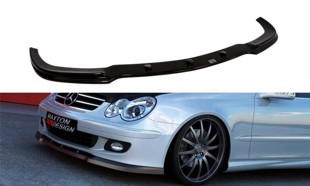 Maxton Front Splitter Mercedes Clk W209 Facelift Model For Standard Version - Gloss Black