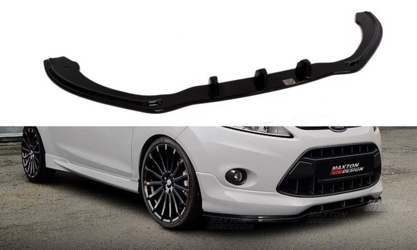 Maxton Front Splitter Ford Fiesta St-Line Mk7 - Gloss Black