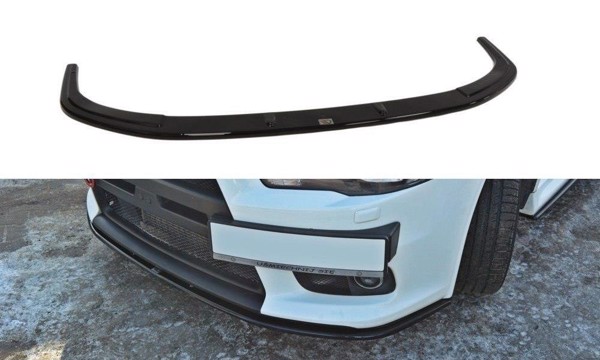 Maxton Front Splitter V.2 Mitsubishi Lancer Evo X - Gloss Black