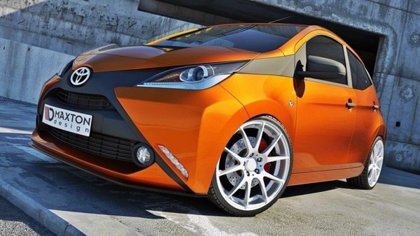 Maxton Front Splitter Toyota Aygo Mk2 - Gloss Black