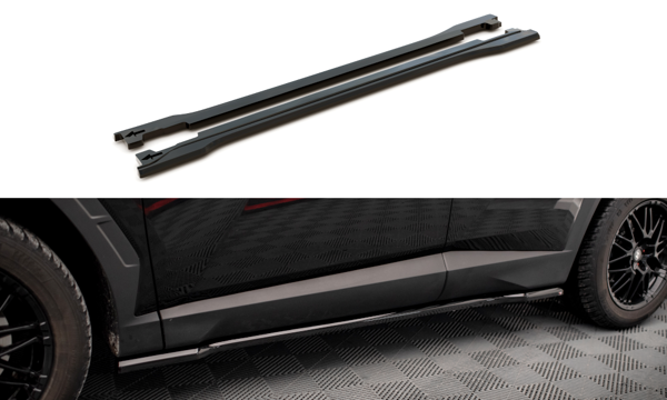 Maxton Side Skirts Diffusers Hyundai Tucson Mk4 - Gloss Black