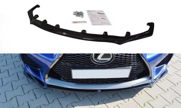 Maxton Front Splitter V.1 Lexus Rc F - Gloss Black