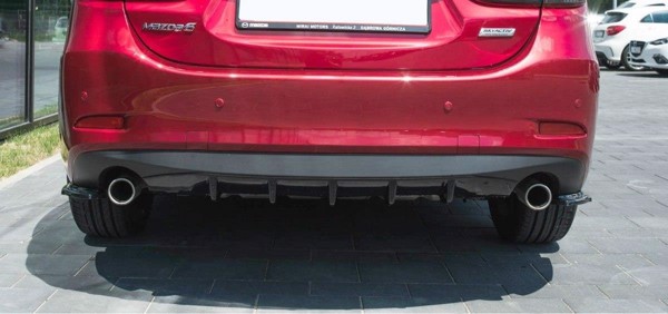 Maxton Rear Side Splitters Mazda 6 Gj (Mk3) Facelift - Gloss Black