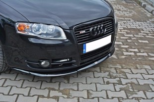 Maxton Front Splitter V.2 Audi A4 B7 - Gloss Black