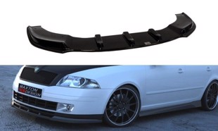 Maxton Front Splitter Skoda Octavia Mk2 - Gloss Black