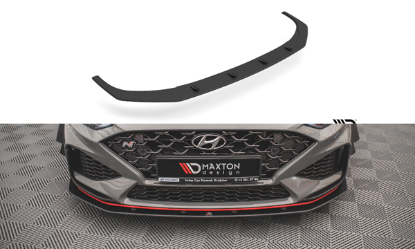 Maxton Street Pro Front Splitter Hyundai I30 N Hatchback/Fastback Mk3 Facelift - Black