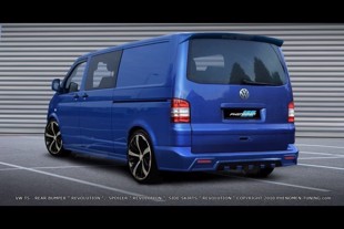 Maxton Rear Bumper VW T5 < Revolution > Tuv Teilgutachten - Not primed