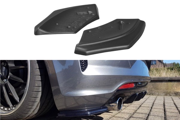 Maxton Rear Side Splitters Volkswagen Scirocco Mk.3 R Facelift - Gloss Black