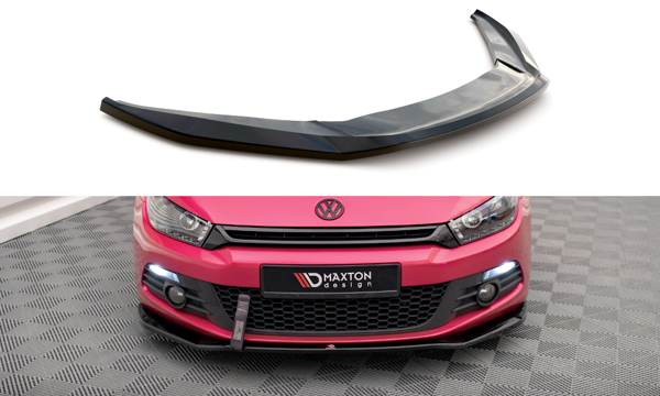 Maxton Front Splitter V.2 Volkswagen Scirocco Mk3 - Gloss Black