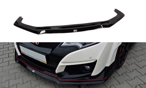 Maxton Front Splitter V.2 Honda Civic Ix Type R - Gloss Black