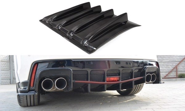 Maxton Rear Valance Honda Civic Ix Type R - Gloss Black