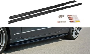 Maxton Side Skirts Diffusers Mercedes E W212 - Gloss Black