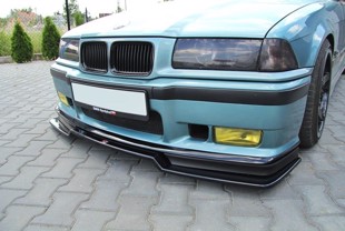 Maxton Front Splitter V.2 BMW M3 E36 - Gloss Black