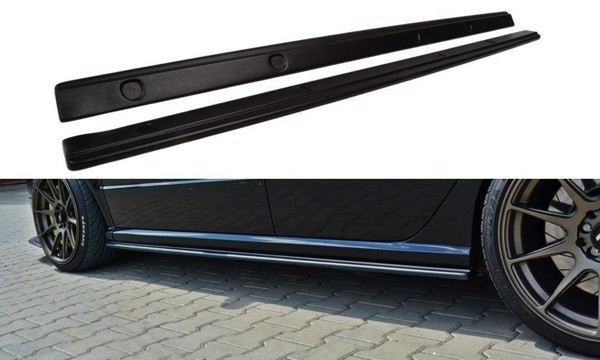 Maxton Side Skirts Diffusers Skoda Fabia RS Mk1 - Gloss Black