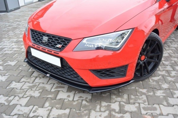 Maxton Front Splitter Seat Leon Iii Cupra / Fr - Gloss Black