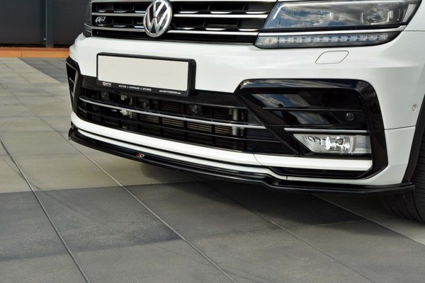 Maxton Front Splitter VW Tiguan Mk2 R-Line - Gloss Black