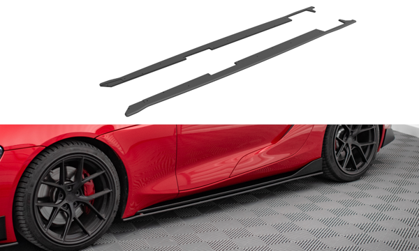 Maxton Street Pro Side Skirts Diffusers Toyota Supra Mk5 - Black