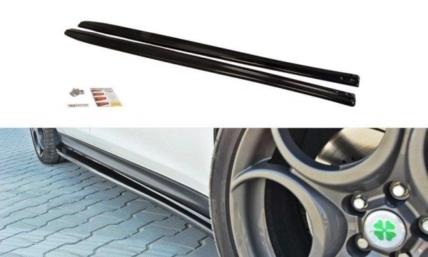 Maxton Side Skirts Diffusers Alfa Romeo Giulietta - Gloss Black