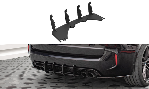 Maxton Street Pro Rear Diffuser BMW X5 M F15 - Black