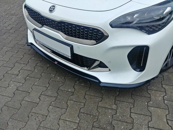 Maxton Front Splitter V.1 Kia Stinger Gt - Gloss Black