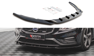 Maxton Front Splitter V.2 Volvo S60 R-Design Mk2 - Gloss Black