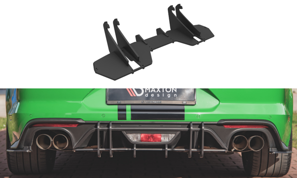 Maxton Street Pro Rear Diffuser Ford Mustang Gt Mk6 Facelift - Black