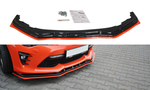 Maxton Front Splitter V.4 Toyota Gt86 Facelift - Gloss Black + Red