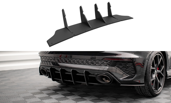 Maxton Street Pro Rear Diffuser Audi RS3 Sportback 8Y - Black