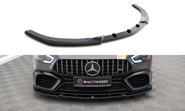 Maxton Front Splitter V.3 Mercedes-Amg Gt 63S 4-Door Coupe Aero - Gloss Black