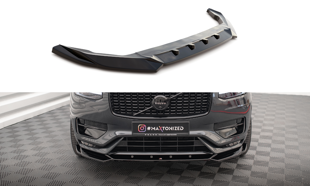 Maxton Front Splitter V.1 Volvo Xc90 R-Design Mk2 Facelift - Gloss Black