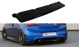 Maxton Central Rear Splitter Opel Corsa E Opc / Vxr - Gloss Black