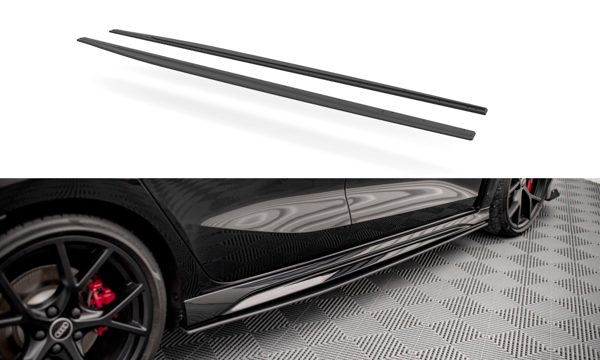 Maxton Street Pro Side Skirts Diffusers Audi RS3 Sportback 8Y - Black