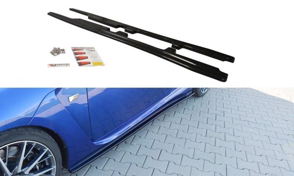 Maxton Side Skirts Diffusers Lexus Rc F - Gloss Black