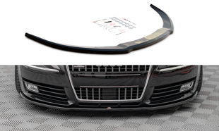 Maxton Front Splitter VW Audi S8 D3 - Gloss Black