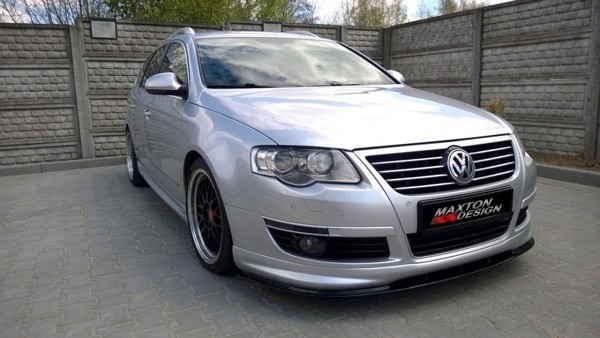 Maxton Front Splitter VW Passat B6 R-Line - Gloss Black