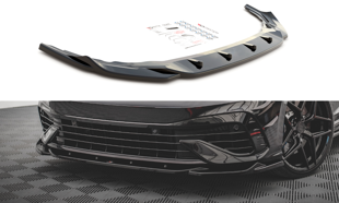 Maxton Front Splitter V.4 Volkswagen Golf R Mk8 - Gloss Black