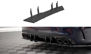 Maxton Street Pro Rear Diffuser Mercedes-Benz C 43 Sedan W205 Facelift - Black