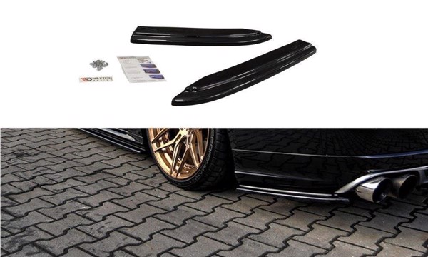 Maxton Rear Side Splitters Audi S8 D4 Fl - Gloss Black