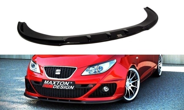 Maxton Front Splitter Seat Ibiza Iv Fr (6J) Preface Model - Gloss Black