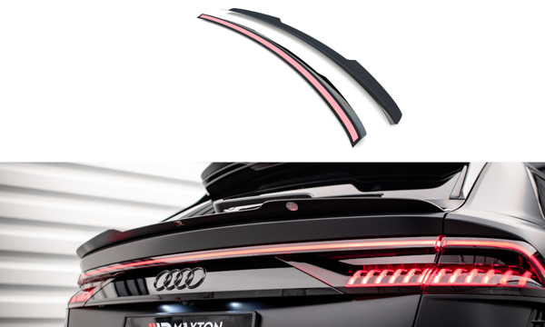 Maxton Lower Spoiler Cap Audi RSQ8 Mk1 - Gloss Black