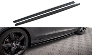 Maxton Side Skirts Diffusers Volvo V90 R-Design Mk2 - Gloss Black