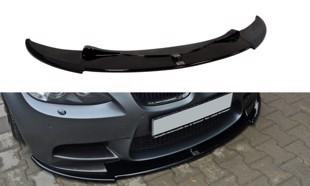 Maxton Front Splitter BMW M3 E92 / E93 (Preface Model Fits M Performance Splitters) - Gloss Black