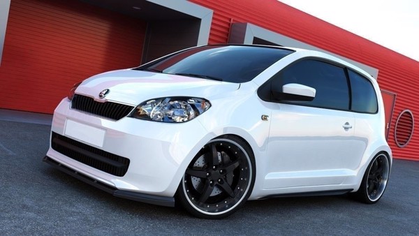 Maxton Front Splitter Skoda Citigo - Gloss Black