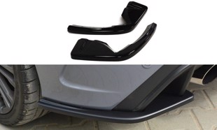 Maxton Rear Side Splitters Ford Focus RS Mk3 - Gloss Black