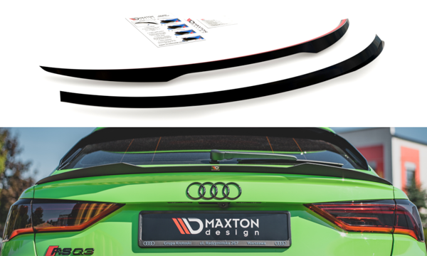 Maxton Spoiler Cap Audi RSq3 Sportback F3 - Gloss Black