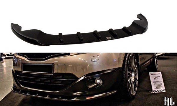 Maxton Front Splitter Nissan Qashqai (Facelift) - Gloss Black