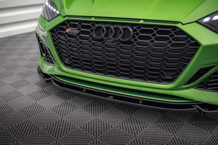 Maxton Front Splitter V.2 Audi RS5 F5 Facelift - Gloss Black