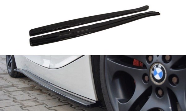 Maxton Side Skirts Diffusers BMW Z4 E85 / E86 (Preface) - Gloss Black