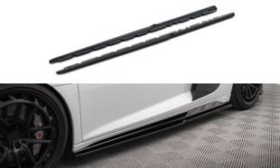 Maxton Side Skirts Diffusers V.2 Audi R8 Mk2 Facelift - Gloss Black